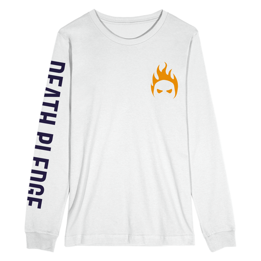 "Death Pledge - Album Art" White Long Sleeve T-Shirt
