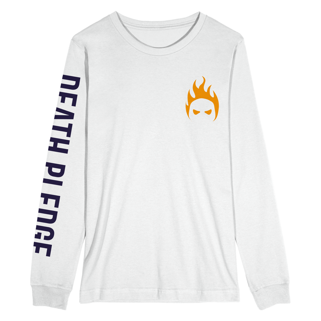 "Death Pledge - Album Art" White Long Sleeve T-Shirt